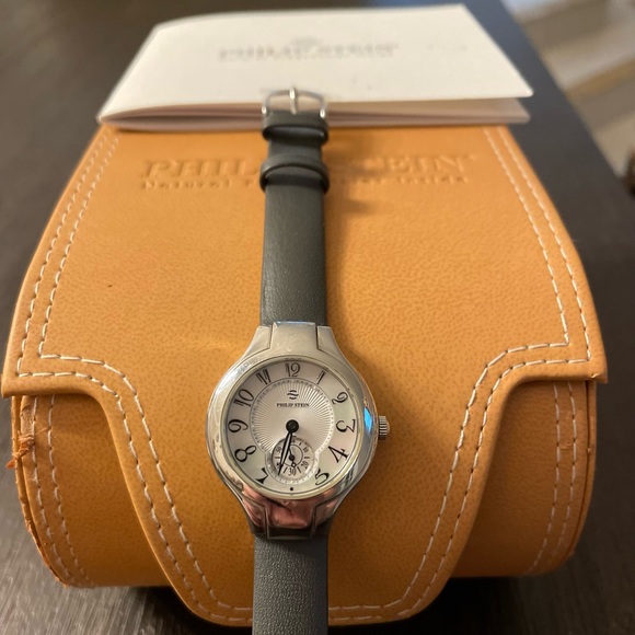 Philip Stein Classic Mini with Mother Of Pearl Dial Model # 44-FMOP-CB